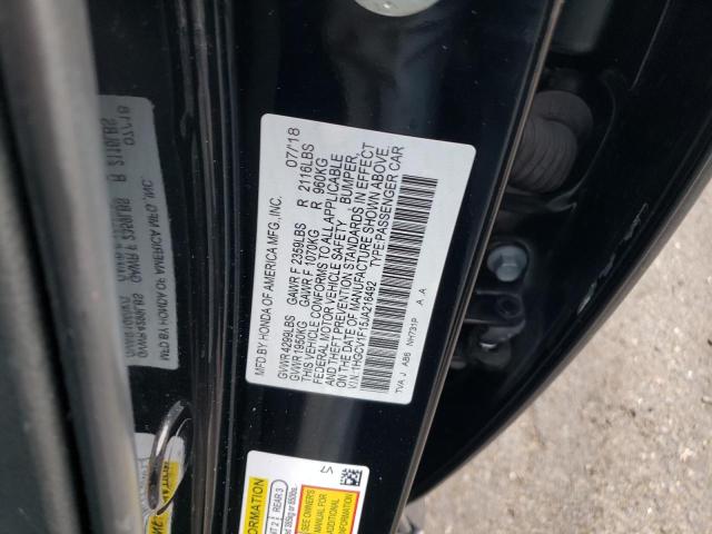 VIN 1HGCV1F15JA216492 2018 HONDA ACCORD no.12