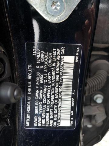 SHHFK7H60KU207609 2019 HONDA CIVIC