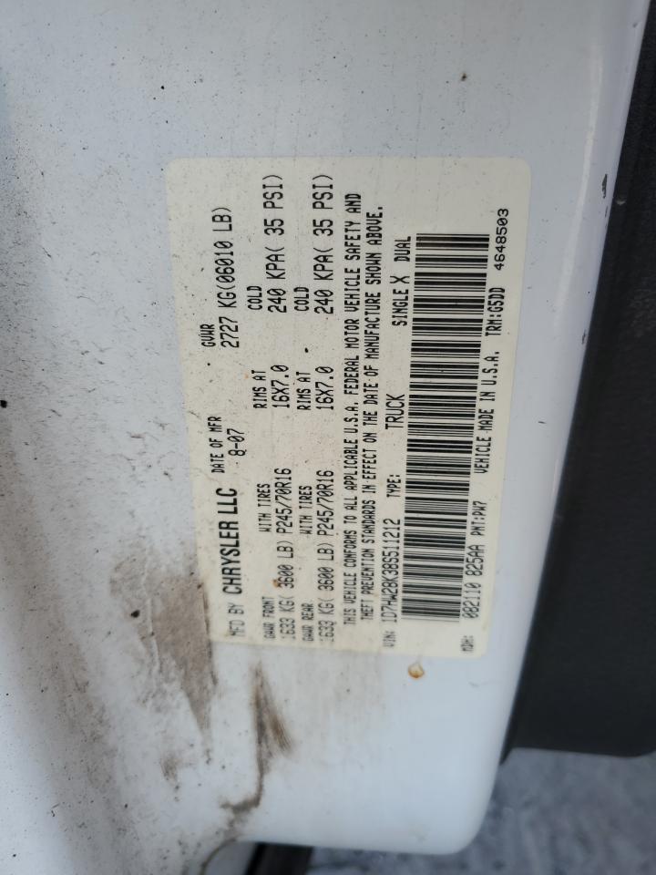 Lot #3026043983 2008 DODGE DAKOTA QUA