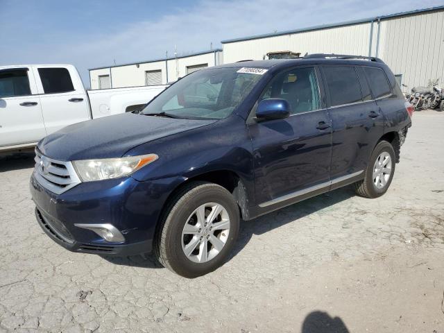 TOYOTA HIGHLANDER 2013 blue  gas 5TDBK3EH2DS200237 photo #1