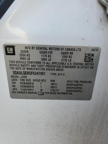 2015 GMC TERRAIN SL - 2GKALSEK5F6347961
