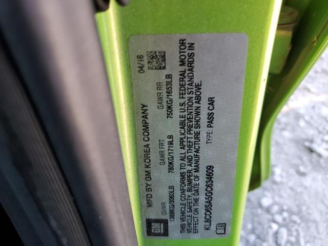 2016 CHEVROLET SPARK 1LT - KL8CD6SA5GC634609