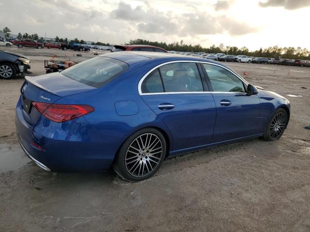 MERCEDES-BENZ C 300 4MAT 2022 blue  gas W1KAF4HBXNR064443 photo #4