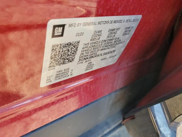 2020 CHEVROLET BLAZER RS - 3GNKBKRS7LS632470
