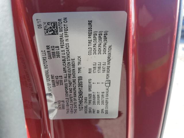 VIN 1GTH6CEN5H1285789 2017 GMC Canyon, Sle no.12