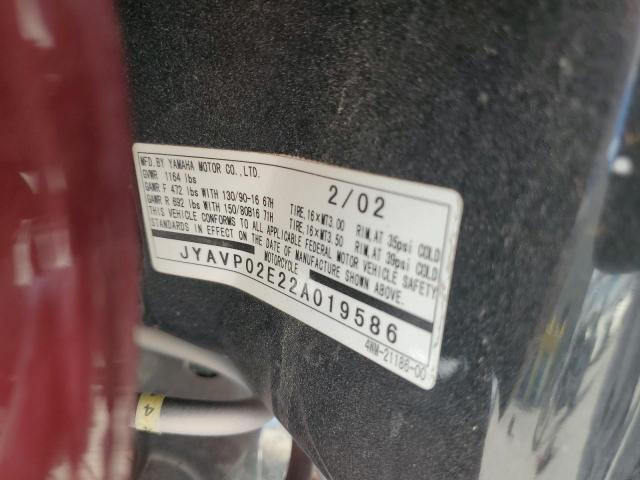 2002 YAMAHA XV1600 AS JYAVP02E22A019586