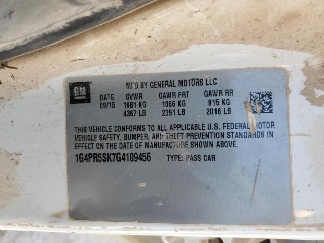 2016 BUICK VERANO CON 1G4PR5SK7G4109456