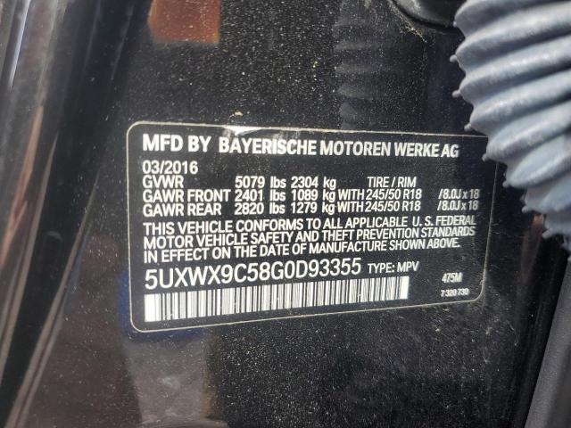 VIN 5UXWX9C58G0D93355 2016 BMW X3, Xdrive28I no.13