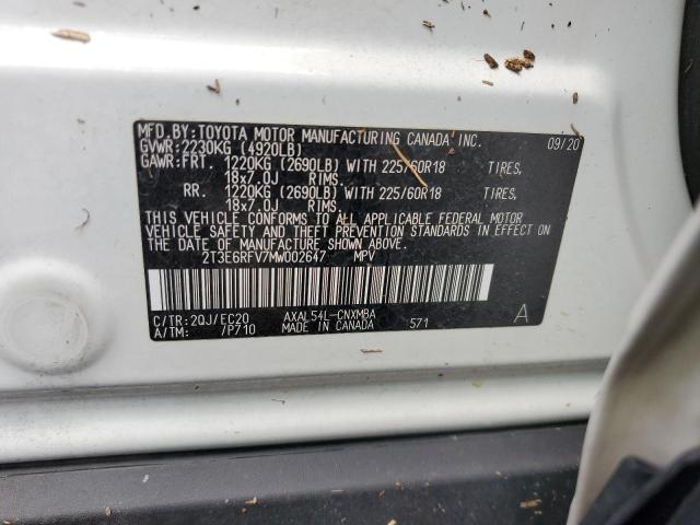 VIN 2T3E6RFV7MW002647 2021 Toyota RAV4, Xse no.14