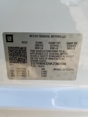 2019 GMC SIERRA C15 - 1GTR8BED5KZ343506