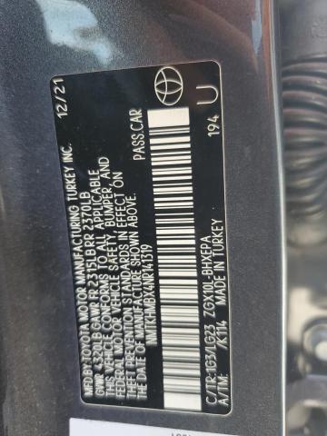 2022 TOYOTA C-HR XLE - NMTKHMBX4NR141319