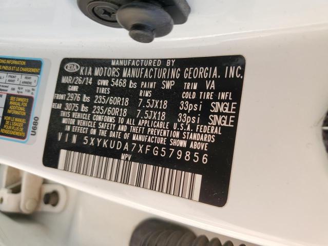 2015 KIA SORENTO EX - 5XYKUDA7XFG579856