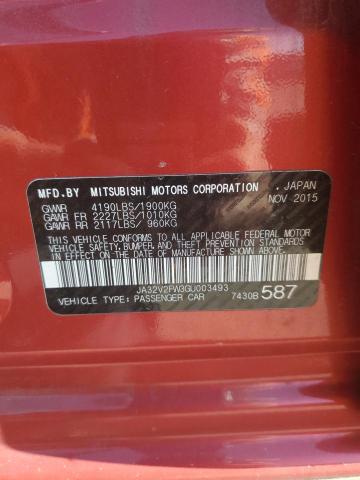 2016 MITSUBISHI LANCER ES JA32V2FW3GU003493