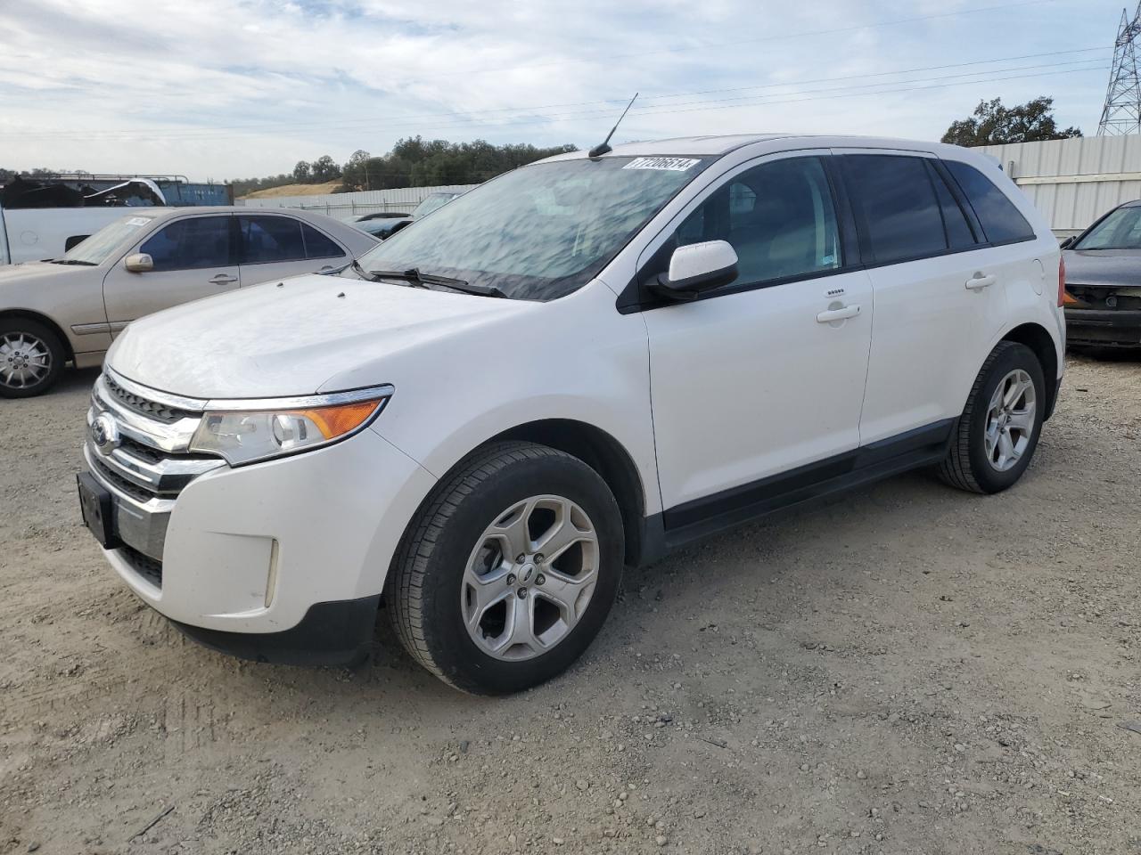 FORD EDGE SEL 2014 white  gas 2FMDK3J93EBB41432 photo #1