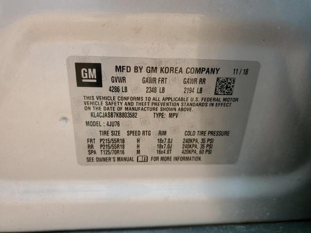 2019 BUICK ENCORE PRE - KL4CJASB7KB803582