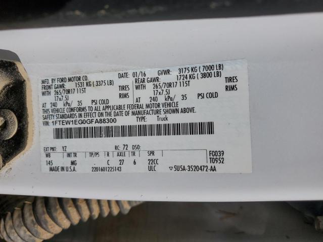 2016 FORD F150 SUPER - 1FTEW1EG0GFA88300