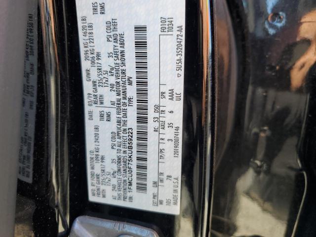 2019 FORD ESCAPE S - 1FMCU0F75KUB59223