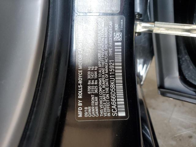 2019 ROLLS-ROYCE DAWN - SCA666D58KU115921