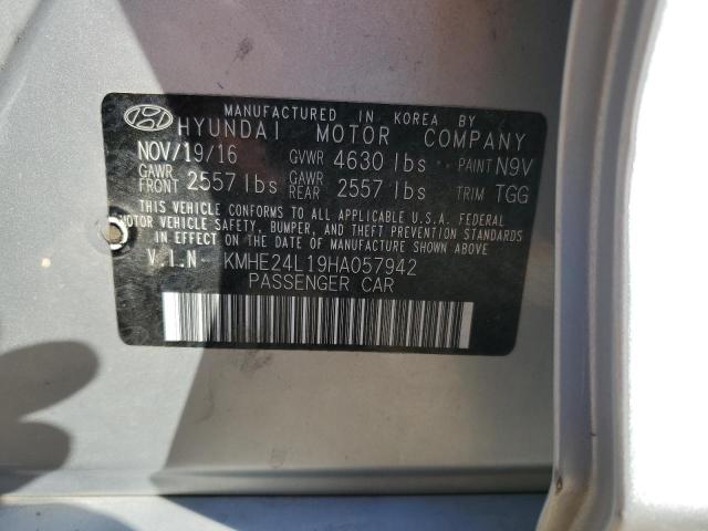 2017 HYUNDAI SONATA HYB - KMHE24L19HA057942