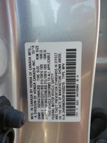 2015 HONDA CR-V LX - 2HKRM3H39FH500276