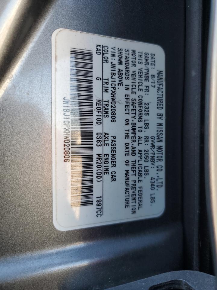 Lot #2993314863 2017 NISSAN ROGUE SPOR