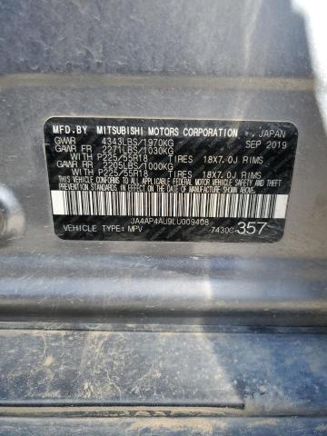 2020 MITSUBISHI OUTLANDER - JA4AP4AU9LU009408