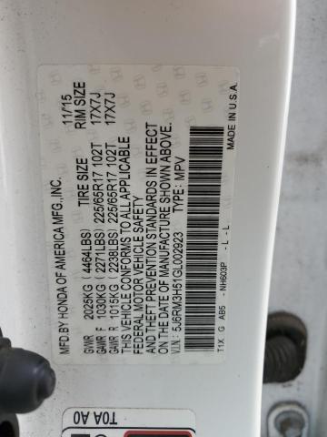 2016 HONDA CR-V EX - 5J6RM3H51GL002923
