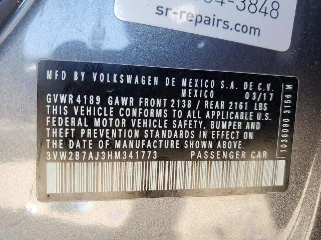 2017 VOLKSWAGEN JETTA S - 3VW2B7AJ3HM341773