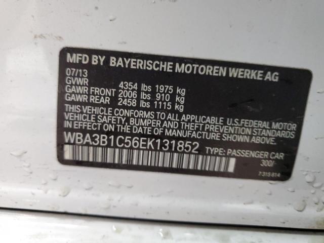 VIN WBA3B1C56EK131852 2014 BMW 3 Series, 320 I no.13