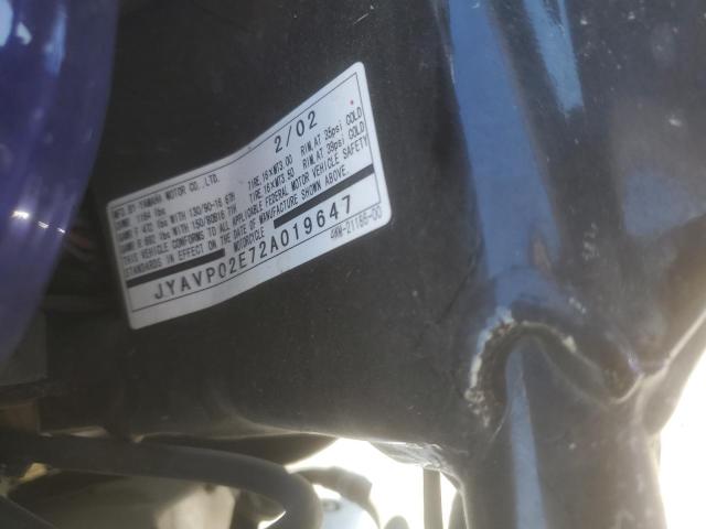 2002 YAMAHA XV1600 AS JYAVP02E72A019647