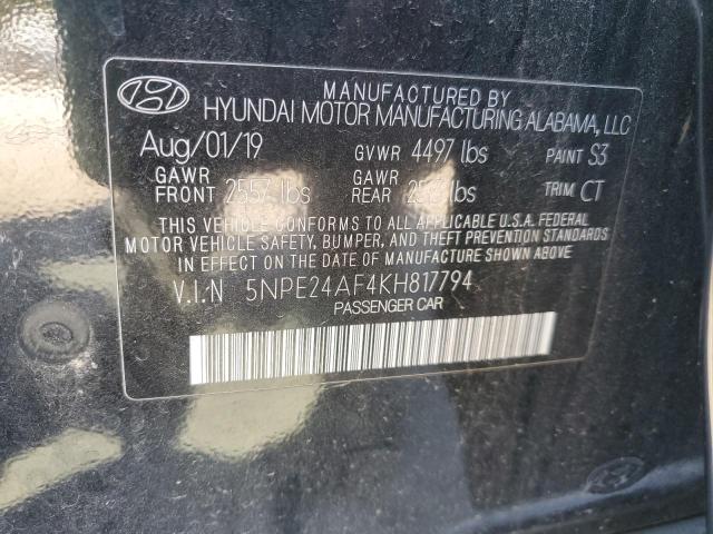 2019 HYUNDAI SONATA SE - 5NPE24AF4KH817794