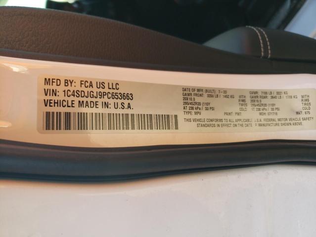 2023 DODGE DURANGO SR - 1C4SDJGJ9PC653663