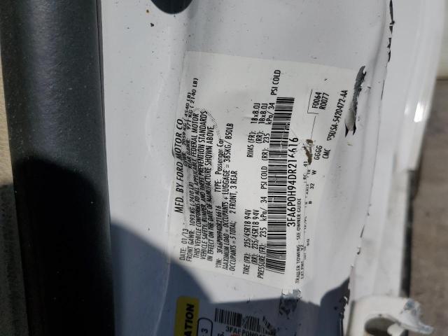 VIN 3FA6P0H94DR216616 2013 Ford Fusion, SE no.12