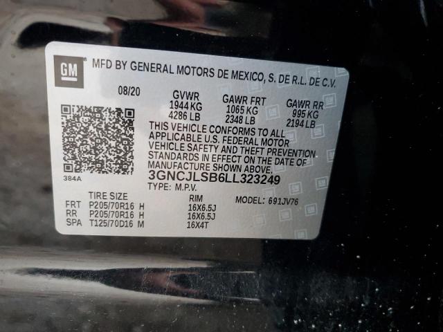 2020 CHEVROLET TRAX 1LT - 3GNCJLSB6LL323249