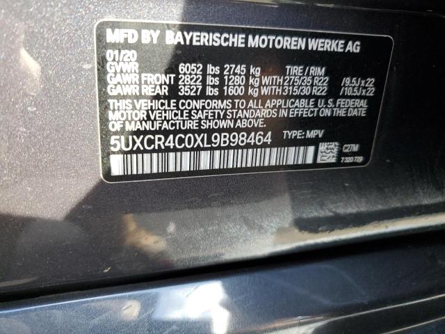 VIN 5UXCR4C0XL9B98464 2020 BMW X5 no.12