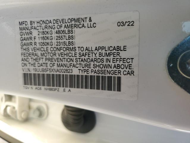 2022 ACURA TLX TECH A - 19UUB5F5XNA002823