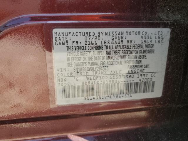 VIN 3N1AB8CV9LY264576 2020 NISSAN SENTRA no.12