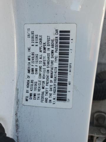 VIN 1HGCR2F39GA014078 2016 Honda Accord, LX no.12