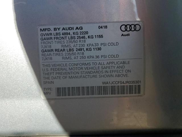 2018 AUDI Q3 PREMIUM - WA1JCCFS4JR035301