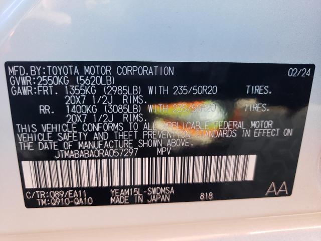 2024 SUBARU SOLTERRA P JTMABABA0RA057297