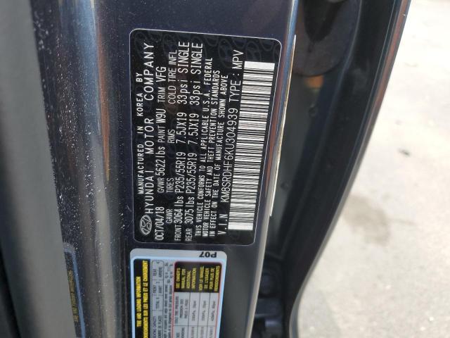 2019 HYUNDAI SANTA FE X - KM8SRDHF6KU304939