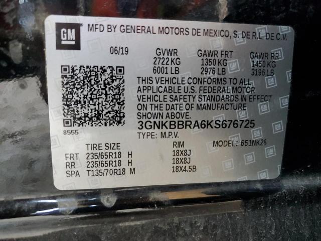 VIN 3GNKBBRA6KS676725 2019 Chevrolet Blazer, 1LT no.13