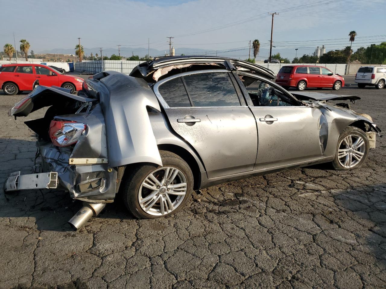 INFINITI G37 BASE 2012 gray sedan 4d gas JN1CV6AP2CM936523 photo #4