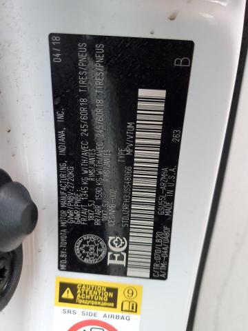 2018 TOYOTA HIGHLANDER - 5TDJZRFH3JS548066