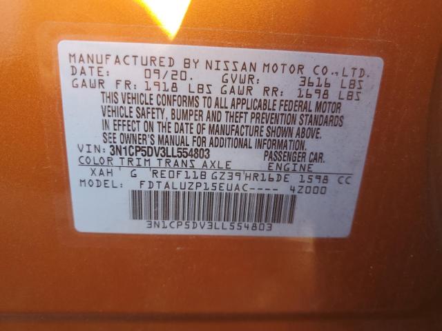 2020 NISSAN KICKS SR - 3N1CP5DV3LL554803