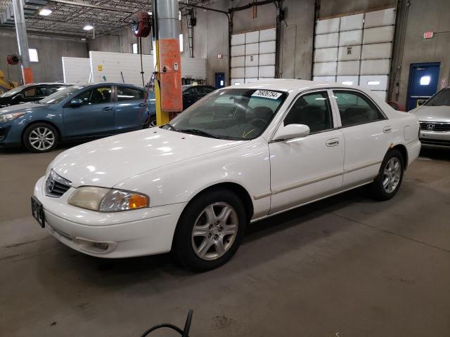 MAZDA 626 ES 2001 white sedan 4d gas 1YVGF22D315203374 photo #1