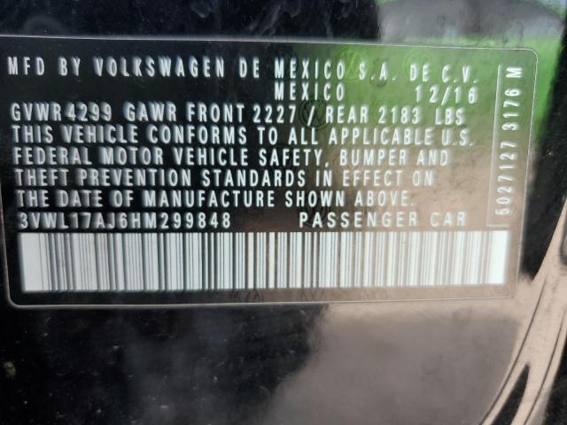 2017 VOLKSWAGEN JETTA SEL - 3VWL17AJ6HM299848