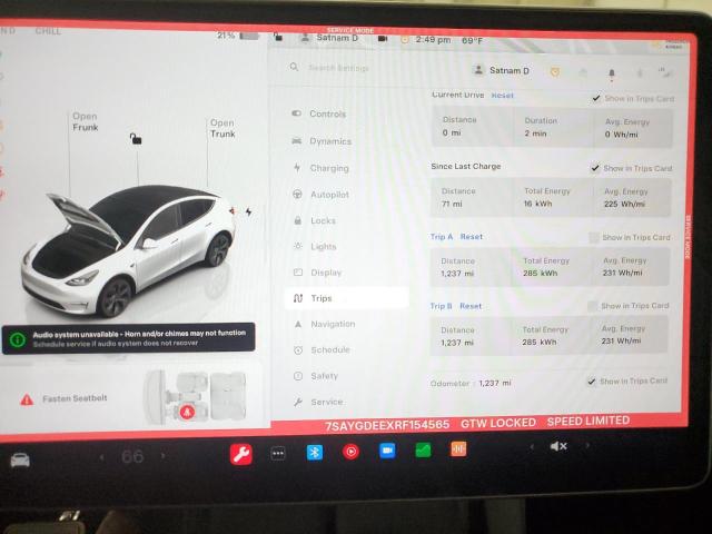 2024 TESLA MODEL Y - 7SAYGDEEXRF154565