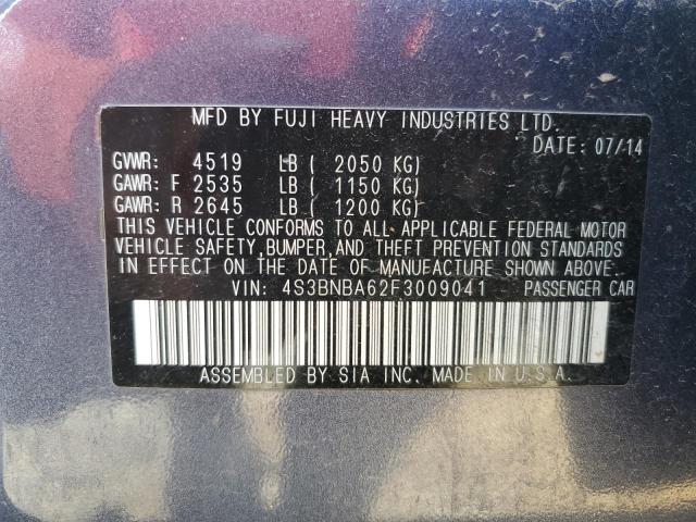 2015 SUBARU LEGACY 2.5 - 4S3BNBA62F3009041
