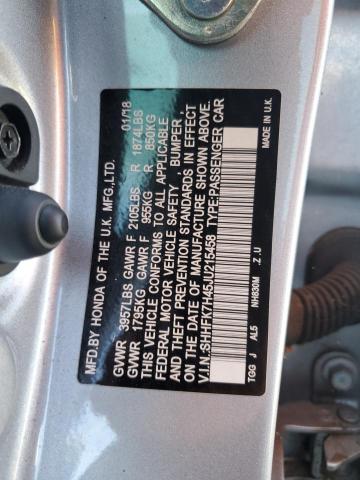 2018 HONDA CIVIC SPOR - SHHFK7H45JU215458